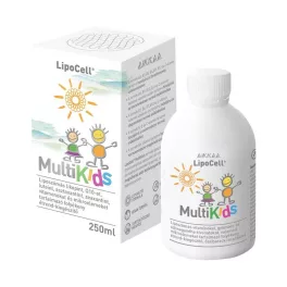   Lipocell multikids folyékony étrend-kiegészítő őszibarack ízesítéssel 250 ml