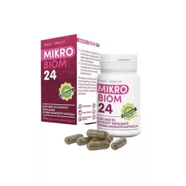   Mikrobiom 24 élőflórát és butirátot tartalmazó étrend-kiegészítő kapszula 30 db