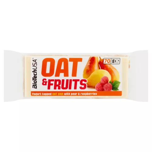 Biotech oat&fruits zabszelet joghurtos körte-málna 70 g