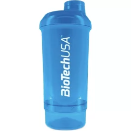   BiotechUSA Keverőpalack Biotech Wave+ Compact 500ml (+150ml) kék