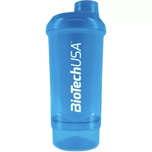 BiotechUSA Keverőpalack Biotech Wave+ Compact 500ml (+150ml) kék