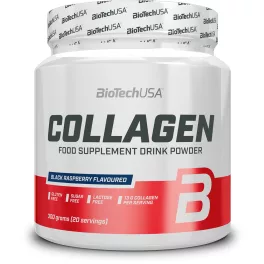Biotechusa collagen 300g fekete málna - bio és vegán étrendkiegészítők
