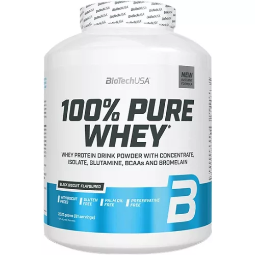 BiotechUSA 100% Pure Whey 2270g black biscuit