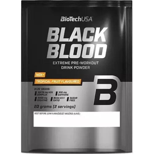 BiotechUSA Black Blood NOX+ 20g trópusi gyümölcs