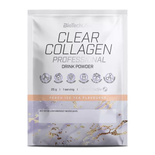 BiotechUSA Clear Collagen Professional 25g barackos ice tea