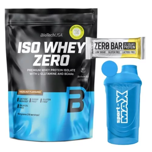 BiotechUSA Iso Whey Zero 454g mogyoró