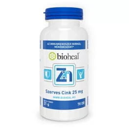 Bioheal szerves cink 25mg tabletta 70 db