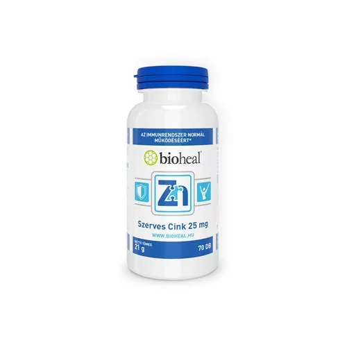 Bioheal szerves cink 25mg tabletta 70 db