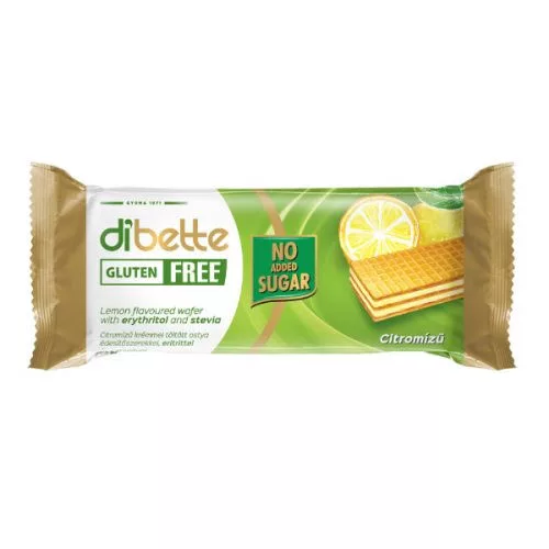 Dibette nas citrom ízű krémmel töltött mártatlan ostyaszelet hozzáadott cukor nélkül 40 g - bio és új hullámos étkezés