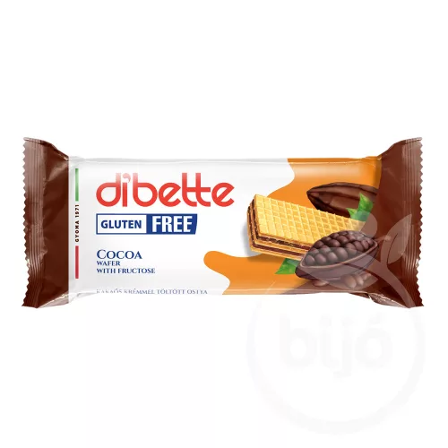 Dibette kakaós krémmel töltött mártatlan ostya, fruktózzal gluténmentes 50 g - bio és új hullámos étkezés
