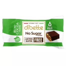   Dibette nas laktóz-, pálma-, gluténmentes rumízű kakaós krémmel töltött ostyakocka, hcn, édesítőszerekkel 10 g