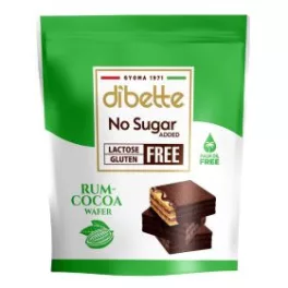   Dibette nas laktóz-, pálma-, gluténmentes rumízű kakaós krémmel töltött ostyakockák, hcn, édesítőszerekkel 100 g