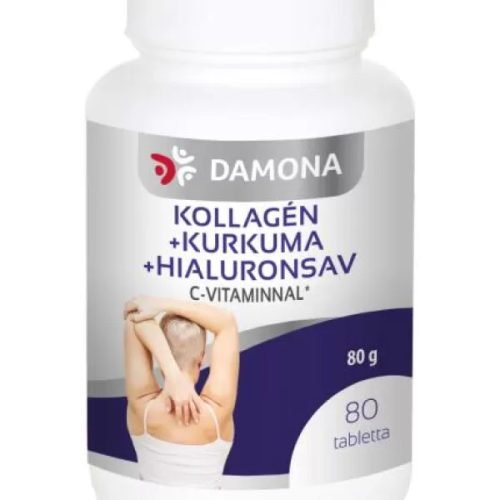 Damona kollagén+kurkuma+hialuron tabletta 80 db