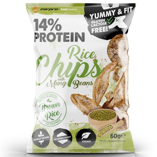 Forpro 14% protein brown rice chips mung beans 60g