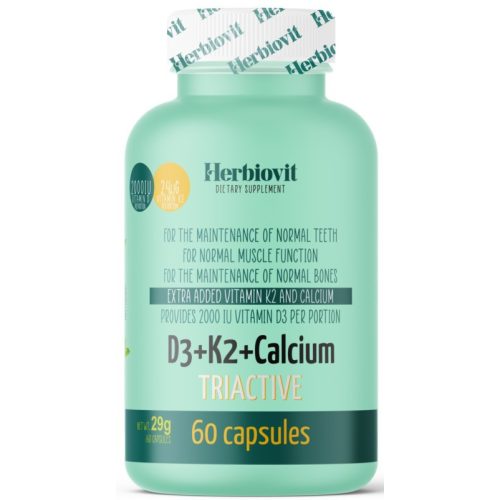 Herbiovit D3+K2+Calcium Triaktive kapszula 60 db