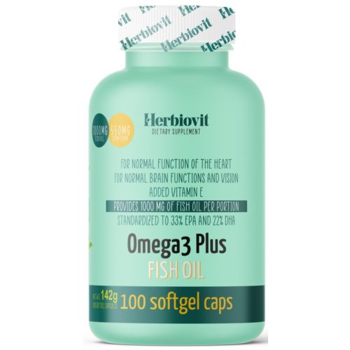 Herbiovit Omega-3 Plus halolaj lágykapszula 100 db