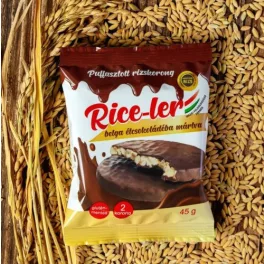 Rice-ler puffasztott rizskorong étcsokoládéba mártva 45 g - bio és új hullámos étkezés