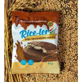 Rice-ler puffasztott rizskorong tejcsokoládéba mártva 45 g - bio és új hullámos étkezés