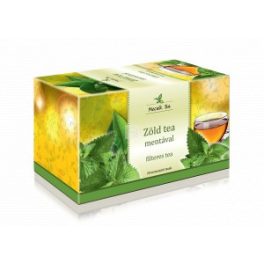 Mecsek zöld tea mentával 20x2g 40 g - bio és új hullámos étkezés