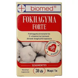 Biomed fokhagyma forte kapszula 30 db - bio és vegán étrendkiegészítők