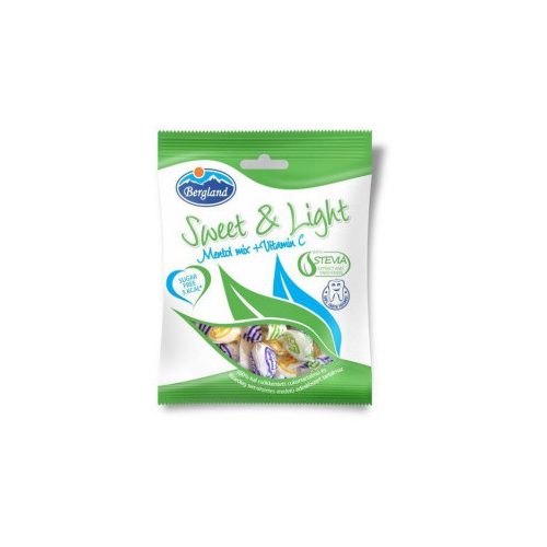 Sweet&light mentol mix+vitamin c cukormentes cukorka 60 g