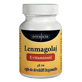 Interherb lenmagolaj 1000mg kapszula 48 db - bio és vegán étrendkiegészítők