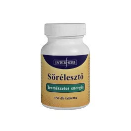 Interherb sörélesztő tabletta 150 db - bio és vegán étrendkiegészítők