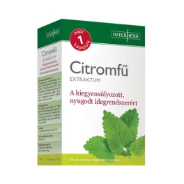 Interherb napi1 citromfű extraktum kapszula 30 db - bio és vegán étrendkiegészítők