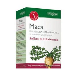 Interherb napi1 maca perui zsázsa extraktum kapszula 30 db - bio és vegán étrendkiegészítők