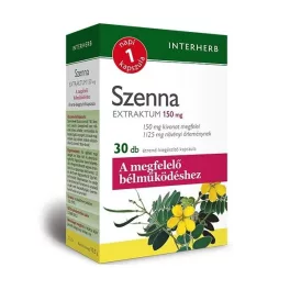 Interherb napi1 szenna extraktum kapszula 30 db - bio és vegán étrendkiegészítők