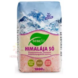 Benefitt himalája só rózsaszín finom 1000g - bio és új hullámos étkezés