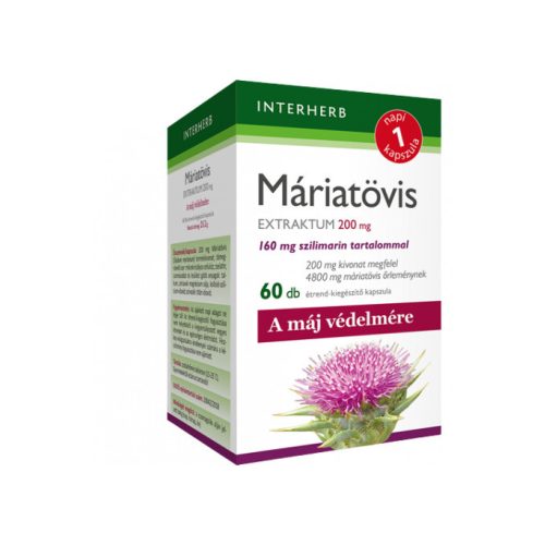 Interherb napi1 máriatövis extraktum 200 mg kapszula 60db
