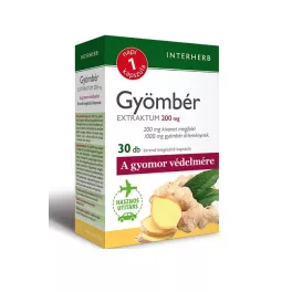Interherb napi1 gyömbér extraktum kapszula 30 db - bio és vegán étrendkiegészítők