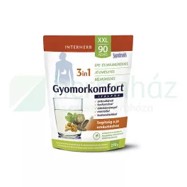   Interherb xxl 90 adag gyomorkomfort 3in1 borsmenta ízű italpor 270 g