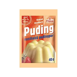 Haas natural pudingpor vanília 40 g - bio és új hullámos étkezés