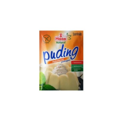 Haas natural pudingpor tejszín ízű 40 g