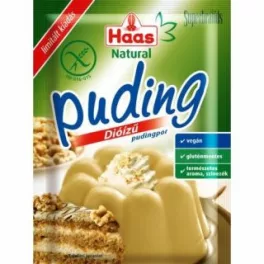 Haas natural pudingpor dió ízű 40 g - bio és új hullámos étkezés