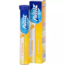 Plussz duo multivitamin+c-vitamin pezsgőtabletta 20 db - bio és vegán étrendkiegészítők