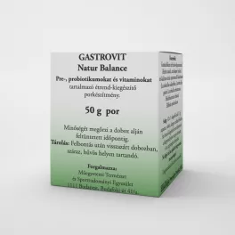   Gastrovit natur balance pre- és probiotikumot tartalmazó étrend-kiegészítő por 50 g
