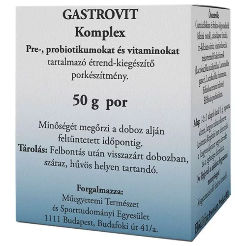 Gastrovit komplex pre-, probiotikumokat és vitaminokat tartalmazó étrend-kiegészítő por 50 g