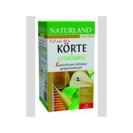 Naturland körte-citromfű gyümölcstea 20x2g 40 g - bio és új hullámos étkezés
