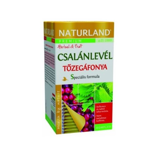 Naturland csalánlevél tőzegáfonya tea 20x1,2g 24 g