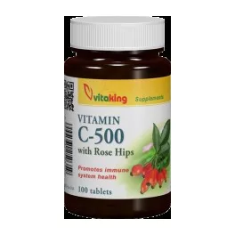 Vitaking c-500 tr csipkebogyóval tabletta 100db - bio és vegán étrendkiegészítők