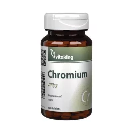 Vitaking króm pikolinát 200mcg tabletta 100db - bio és vegán étrendkiegészítők