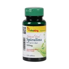 Vitaking spirulina tabletta 500mg 200 db - bio és vegán étrendkiegészítők