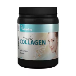 Vitaking collagen powder lemon citromos ízű kollagén por 330 g - bio és vegán étrendkiegészítők