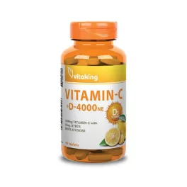 Vitaking vitaminc-1000 + d-4000ne tabletta 90 db - bio és vegán étrendkiegészítők