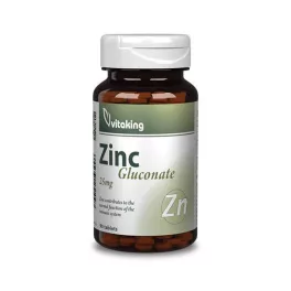 Vitaking cink gluconat 25 mg 90 db - bio és vegán étrendkiegészítők