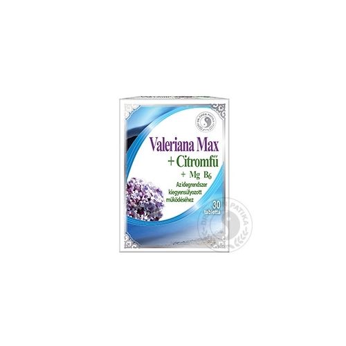 Dr.chen valeriana max+citromfű tabletta 30 db
