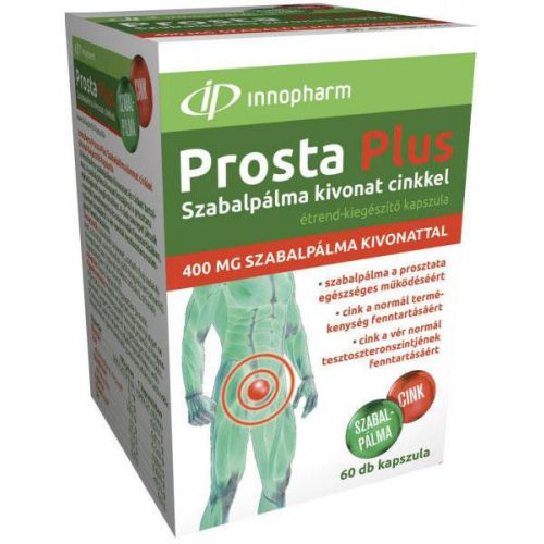 Innopharm prosta plus kapsz. 400 mg szabalpálma + cink 60 db - bio és vegán étrendkiegészítők